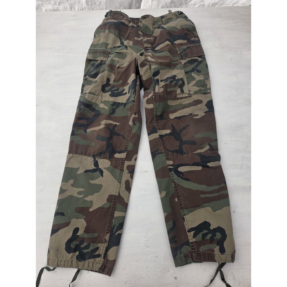 Genuine Gear Woodland Camo Cargo Pants Mens Medium Regular Ripstop Tactical BDU